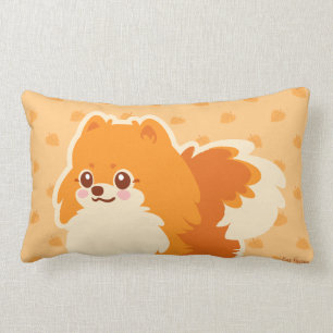 Coussin Rectangle Chien mignon Kawaii Pomeranian