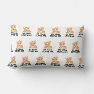 Coussin Rectangle Chiens Corgi Mignons - Ma Nana M'aime