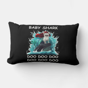 Coussin Rectangle Chiffre de taureau français   Baby Shark Doo Doo D