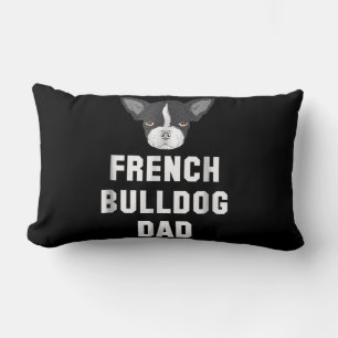 Coussin Rectangle Chiffre de taureau français   French Bulldog Papa