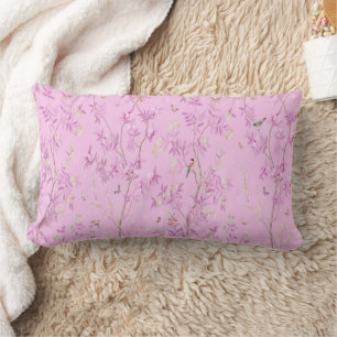 Coussin Rectangle Chinoiserie rose