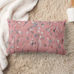 Coussin Rectangle Chinoiserie rose