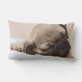 Coussin Rectangle Chiot dormant solidement (Verso)
