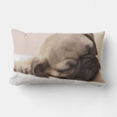 Coussin Rectangle Chiot dormant solidement (Recto)