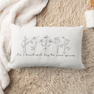 Coussin Rectangle Chiropratique fleur sauvage, Chiropraticien, Spine