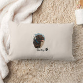 Coussin Rectangle Chocolat mignon Labrador Chien - Bailey | Cadeau p (Couverture)