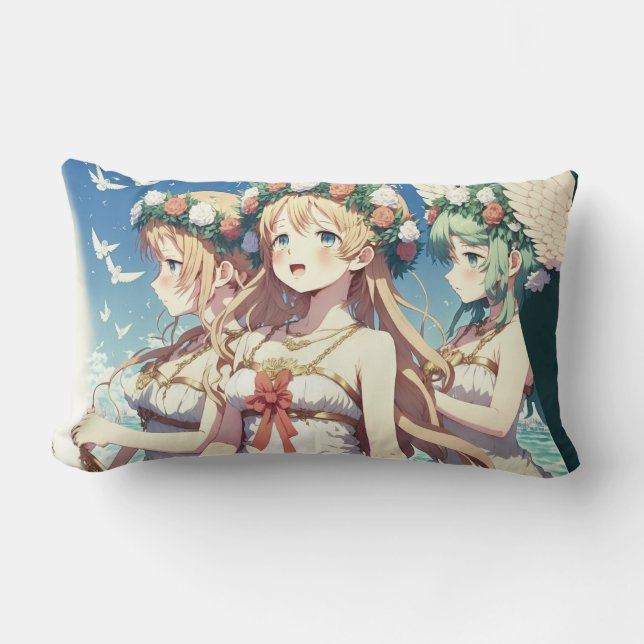 Coussin Rectangle Choeur d'anime (Recto)