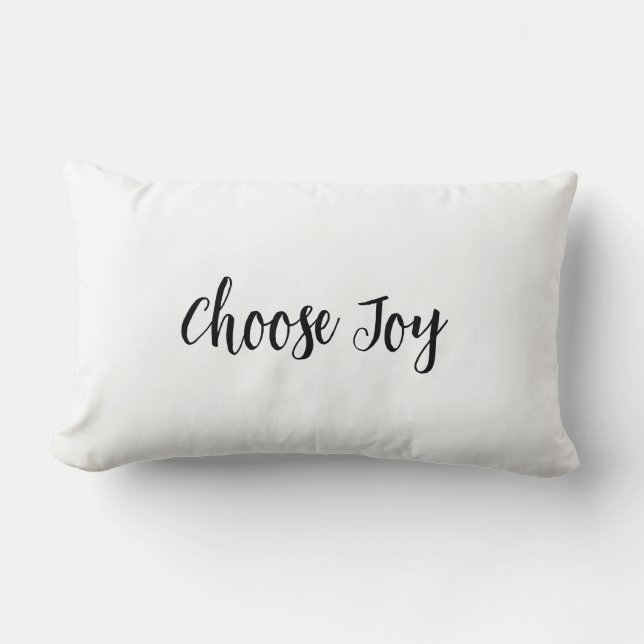 Coussin Rectangle Choisir Joy Throw Pillow (Recto)