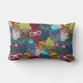 Coussin Rectangle Chouette dans la couronne (Verso)