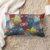 Coussin Rectangle Chouette dans la couronne (Couverture)