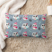 Coussin Rectangle Chouettes d'hiver (Couverture)