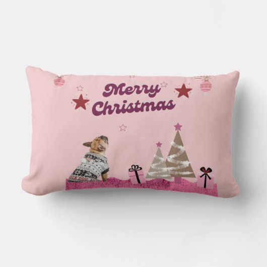 Coussin Rectangle Christmas with our adorable puppy cushion! 🎄🐾 (Recto)