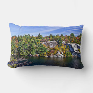 Coussin Rectangle Chute de houblon autour du lac Minnewaska