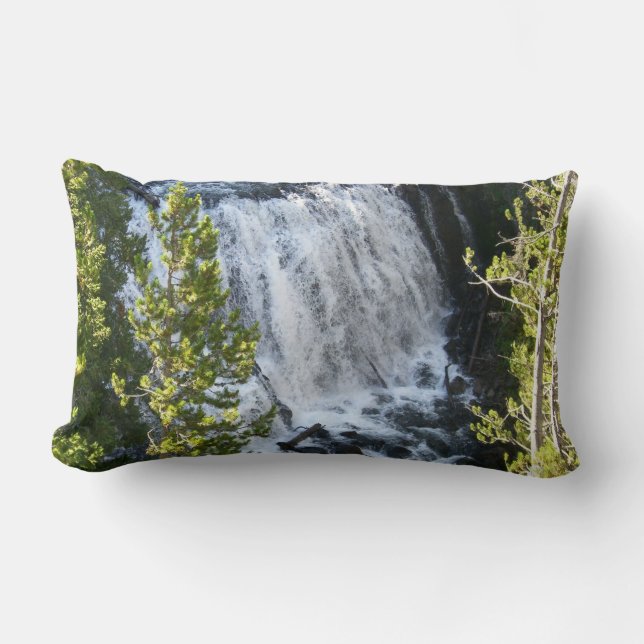 Coussin Rectangle Chute d'eau de Yellowstone (Recto)