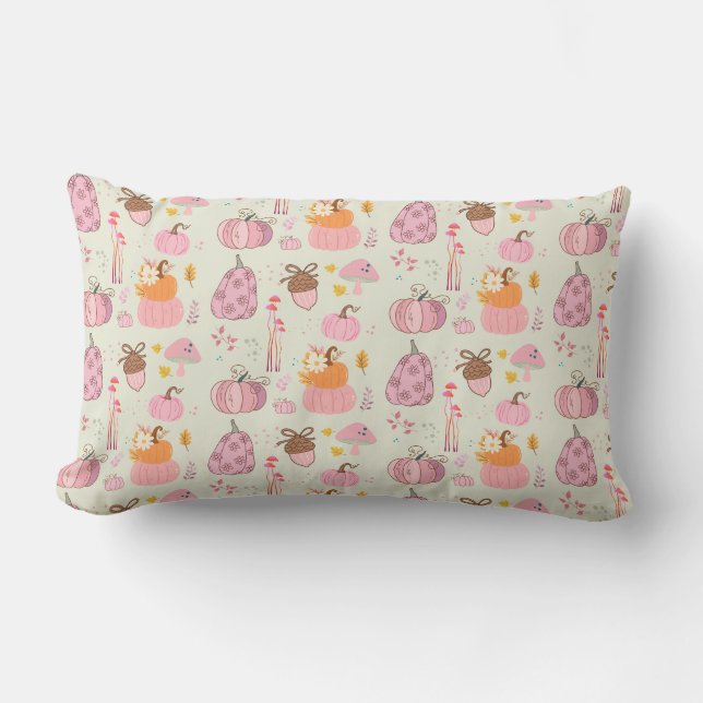 Coussin Rectangle Chute rose (Recto)