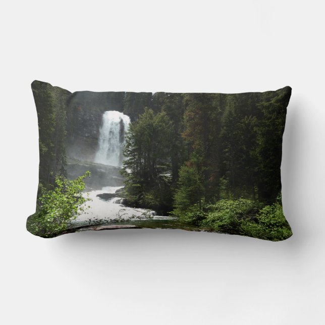 Coussin Rectangle Chutes Virginia dans le parc national de Glacier (Recto)