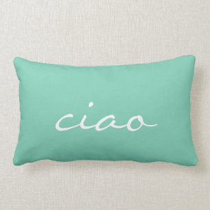 Coussin Rectangle Ciao en bon état et blanc