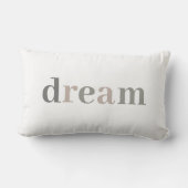 Coussin Rectangle Citation De Rêve Chic Et Design Neutre (Verso)