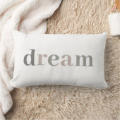 Coussin Rectangle Citation De Rêve Chic Et Design Neutre (Couverture)