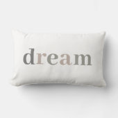 Coussin Rectangle Citation De Rêve Chic Et Design Neutre (Recto)