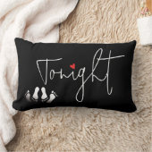 Coussin Rectangle Citation Drôle Ce Soir/ Pas Ce Soir Fête des marié (Couverture)