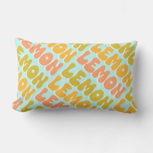 Coussin Rectangle Citron citron rétro