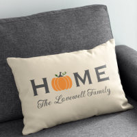 Citrouille d'automne Accueil Beige Monogramme de f