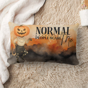 Coussin Rectangle Citrouille Siamese Chat pour Halloween Amoureux de