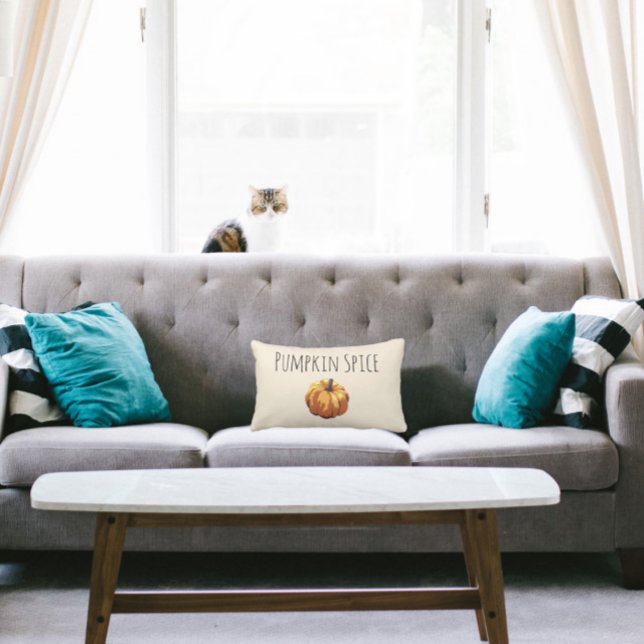 Coussin Rectangle Citrouille Spice Autumn Farmhouse (Créateur téléchargé)