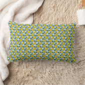 Coussin Rectangle Citrus frais et Motif de fleurs de citron (Couverture)
