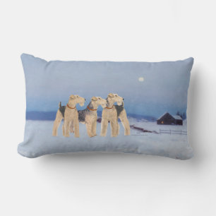 Coussin Rectangle Clair de lune d'hiver