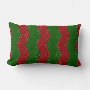 Coussin Rectangle Classic red and green christmas