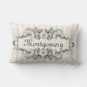 Coussin Rectangle Classic Stripes Style Victorien Cadre M. & Mme (Verso)