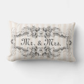 Coussin Rectangle Classic Stripes Style Victorien Cadre M. & Mme (Recto)