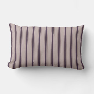 Coussin Rectangle Classique rayé Cozy Saison Maison Aubergine