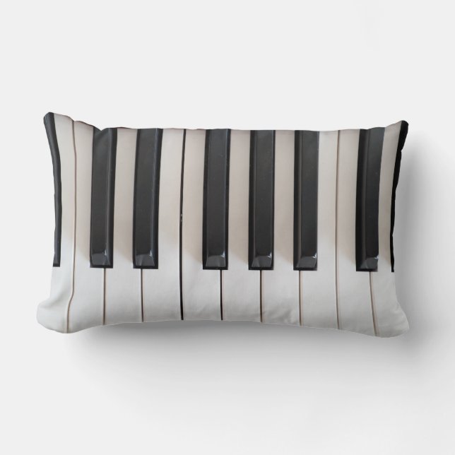 Coussin Rectangle Clavier de piano numérique (Recto)