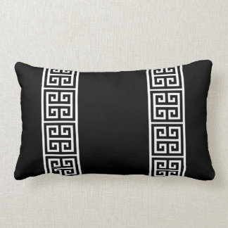 Coussin Rectangle Clé grecque en noir