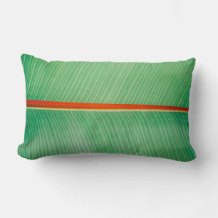 Coussin Rectangle Closeup photo de la feuille verte