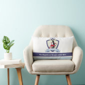 Coussin Rectangle Club de natation Crest Cute Penguin Nom des enfant (Chaise)