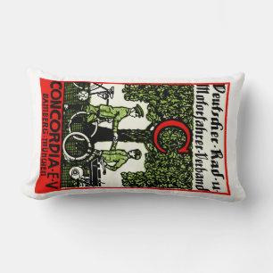 Coussin Rectangle Club de vélo et de moto allemand 1925