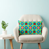 Coussin Rectangle Coccinelles et fleurs colorées (Chaise)