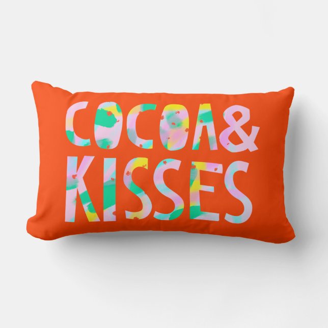 Coussin Rectangle Cocoa & Baisers (Recto)
