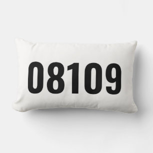 Coussin Rectangle Code postal personnalisé