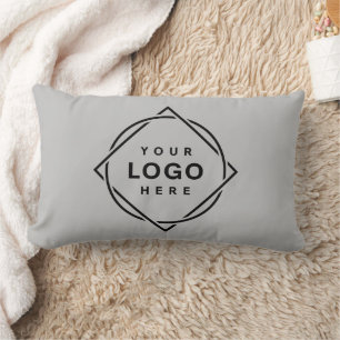 Coussin Rectangle Code QR noir élégant et élégant