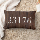 Coussin Rectangle Code Zip rustique pour le Juste Marié Couple Lumba (Couverture)