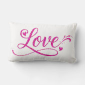 Coussin Rectangle Cœurs d'amour Anniversaire de mariage Femme Mère F (Verso)