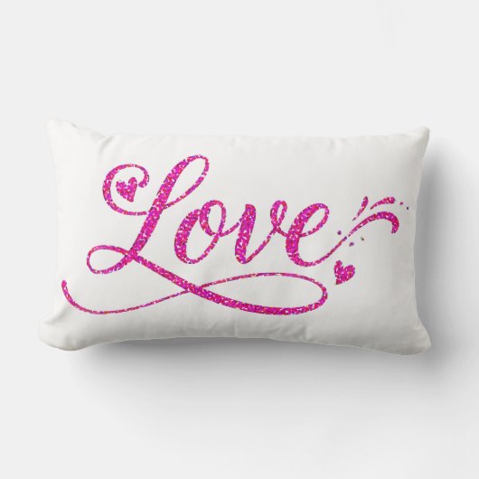Coussin Rectangle Cœurs d'amour Anniversaire de mariage Femme Mère F (Recto)