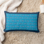 Coussin Rectangle Coeurs et serpents Luminaire Bleu Jeu d'oreiller (Couverture)