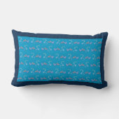 Coussin Rectangle Coeurs et serpents Luminaire Bleu Jeu d'oreiller (Verso)