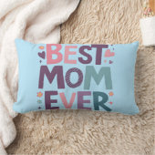 Coussin Rectangle Cœurs mignons et fleurs Meilleure maman de tous le (Couverture)